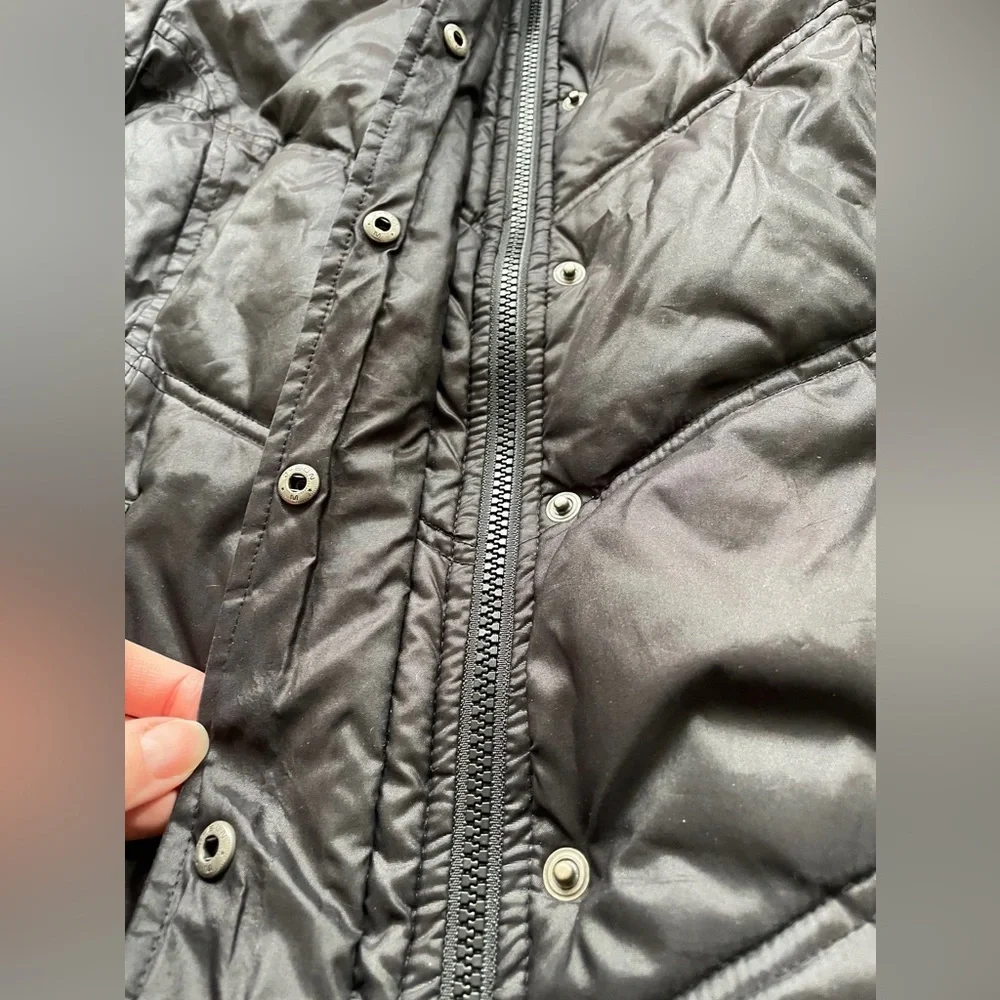Gap | Women’s Black Medium Lightweight Soft Winter Jacket with Zipper & Buttons